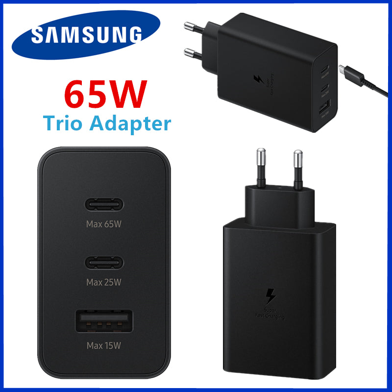 Samsung atc Charger 65W Pd Trio Usb c*2 Port (Master Copy)