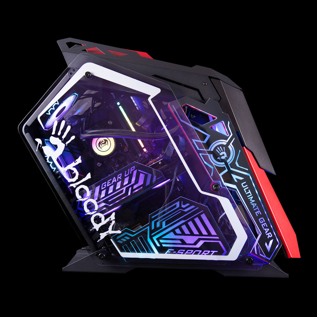 A4tech Bloody GH-30 Rogue Gaming Case (5 RGB FANS) (4mm Tempered Glass)