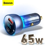 Baseus Digital Display QC+PPS Fast Car Charger 65W