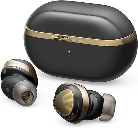 SoundPEATS Opera05 Wireless Earbuds, Active Noise Cancellation,33 Hours Battery Playtime – Black