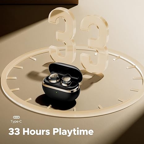 SoundPEATS Opera05 Wireless Earbuds, Active Noise Cancellation,33 Hours Battery Playtime – Black