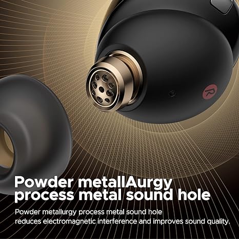 SoundPEATS Opera05 Wireless Earbuds, Active Noise Cancellation,33 Hours Battery Playtime – Black