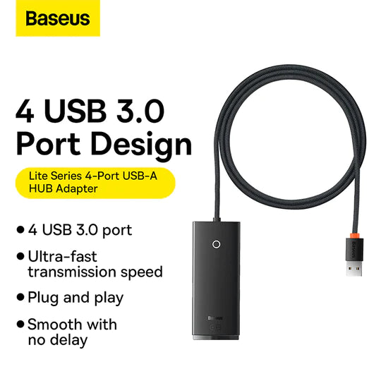 Baseus Series 4-Port USB-A Hub Adapter CUBE