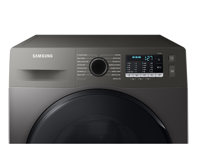 Samsung Front Load Washer-Dryer with Air Wash, 7/5kg (WD70TA046BX/NQ)