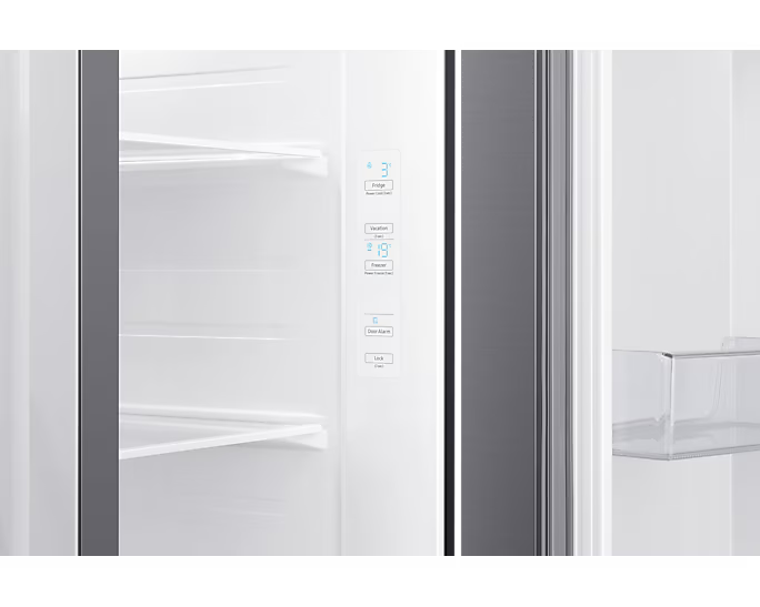 Samsung Refrigerator SBS with All-around Cooling, 680L (RS62R5001M9/LV)