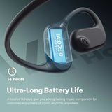 SoundPEATS RunFree Bluetooth 5.3 Sports Air Conduction Open Ear LDAC Headphone Snug Fit for Running / Cycling / Hiking / Gym โ Black