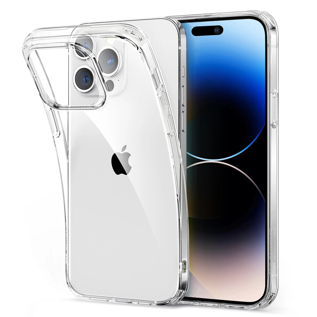 Apple iPhone 14 Pro Project Zero Case Series Thin Silicone Cover, Slim Transparent TPU Phone Case – Clear