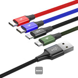 Baseus Fast 4-in-1 Cable For iP+Type-C(2)+Micro 3.5A