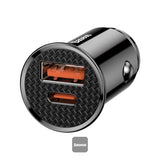 Baseus Circular Plastic A+C 30W PPS Car Charger