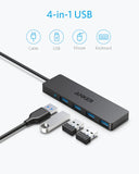 Anker Ultra Slim 4-Port USB 3.0 Data Hub (A7516) 60cm