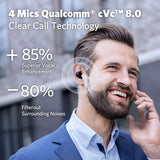 EarFun Free 2S Wireless Earbuds Qualcomm® CVC™ 8.0 ENC Bluetooth 5.2 Sweatshield™ IPX7 Waterproof Headphone aptX™ Deep Bass APP Game Mode