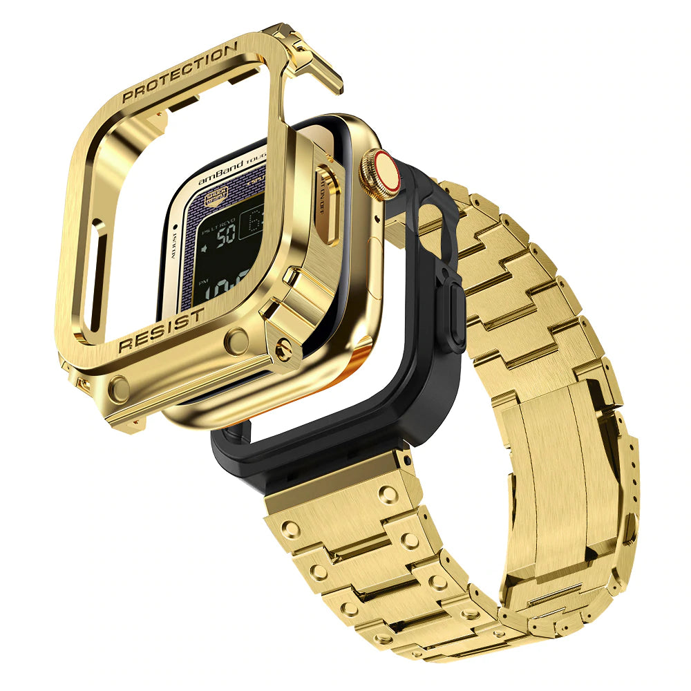 Apple Watch Band Case Moving Fortress Pro Fully Stainless Steel