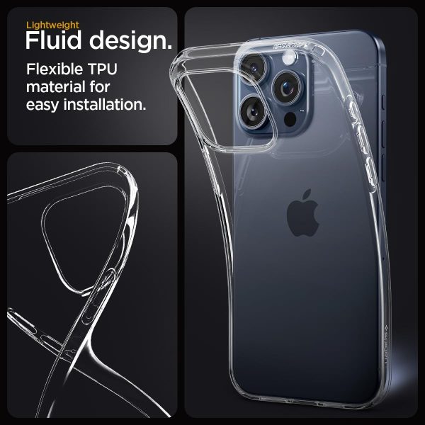 Spigen Crystal Flex Case for iPhone 15 - Clear - Simple Cell Shop