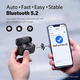 EarFun Free 2S Wireless Earbuds Qualcomm® CVC™ 8.0 ENC Bluetooth 5.2 Sweatshield™ IPX7 Waterproof Headphone aptX™ Deep Bass APP Game Mode