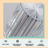 USB Rose Shadow Crystal Table Lamp