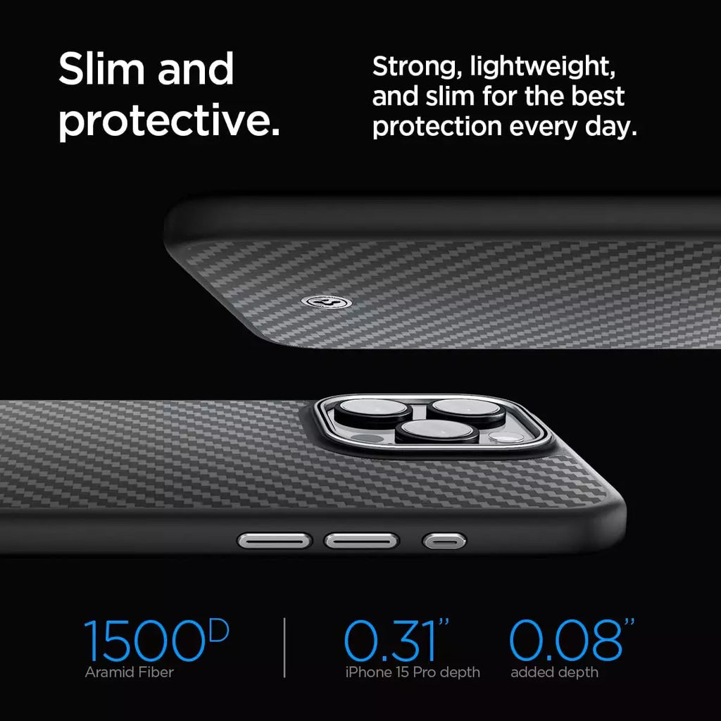 Buy the Spigen iPhone 15 Pro Max (6.7) Optik MagFit Phone Case - Black,  ( ACS06599 ) online 