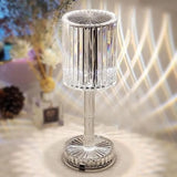 USB Rose Shadow Crystal Table Lamp