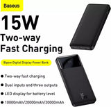 Baseus Bipow 10000mAh Quick Charging 15W Digital Display Power Bank