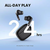 EarFun Air Mini 2 Wireless Earbuds Bluetooth Earbuds with 4 Mics with 10mm Driver TWS Earbuds with Game Mode USB-C Fast Charge 24Hrs Long Playtime