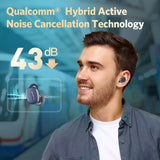 EarFun Free Pro 3 Noise Cancelling Wireless Earbuds Snapdragon Sound Qualcomm aptX™ Adaptive 6 Mics ENC Bluetooth 5.3 Customizable EQ App Cozy Fit Wireless Charge