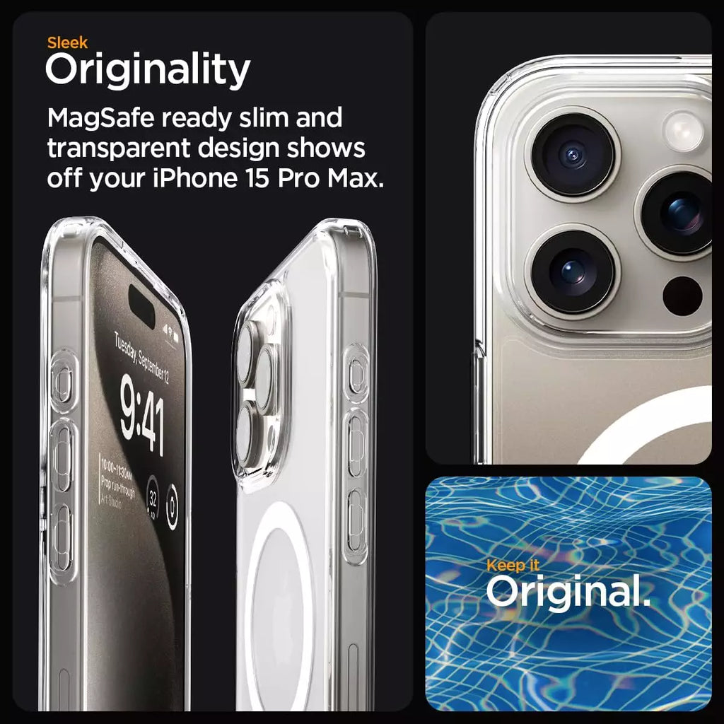 Spigen Classic C1 Magfit Case Compatible con Apple iPhone 15 Pro