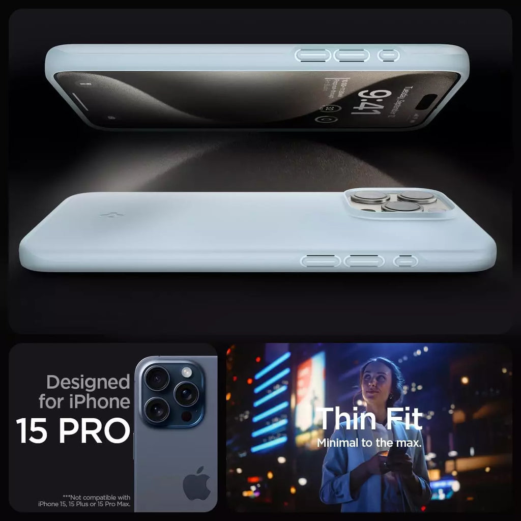 iPhone 15 Pro Case - Spigen Thin Fit 