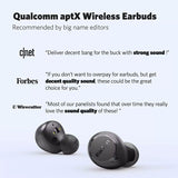 EarFun Free 2S Wireless Earbuds Qualcomm® CVC™ 8.0 ENC Bluetooth 5.2 Sweatshield™ IPX7 Waterproof Headphone aptX™ Deep Bass APP Game Mode