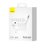 Baseus Bowie WX5 True Wireless Earphones White
