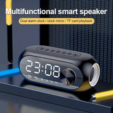 Kisonli LP-2S RGB Speaker Alarm Clock Bluetooth 5.0 TF-Card For Mobile