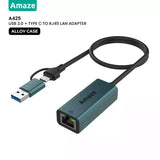 AMAZE A425 USB 3.0 + TYPE C ETHERNET ADAPTER