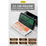 DUDAO K12PQ PD22.5W super fast charge power bank 10000mAh