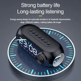 Kisonli LP-2S RGB Speaker Alarm Clock Bluetooth 5.0 TF-Card For Mobile