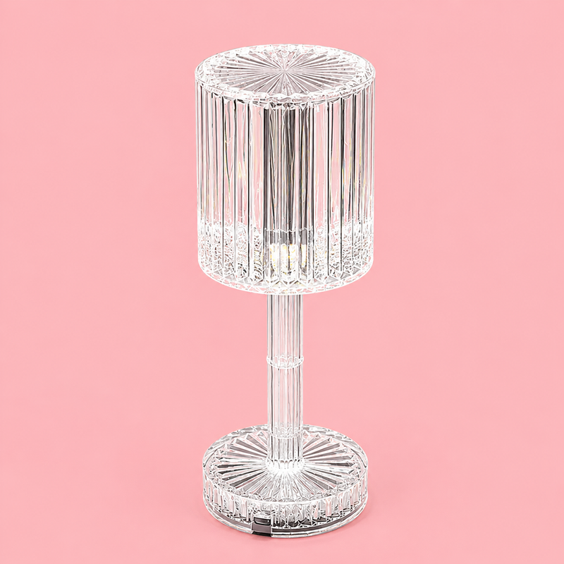 USB Rose Shadow Crystal Table Lamp