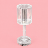 USB Rose Shadow Crystal Table Lamp