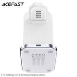 Acefast Desktop 3 in 1 Wireless Charger & Stand – E15 – White