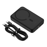 Baseus Magnetic Mini Wireless Fast Charge Power Bank 10000mAh 30W Black (With Simple Series Charging Cable Type-C to Type-C 30cm Black )