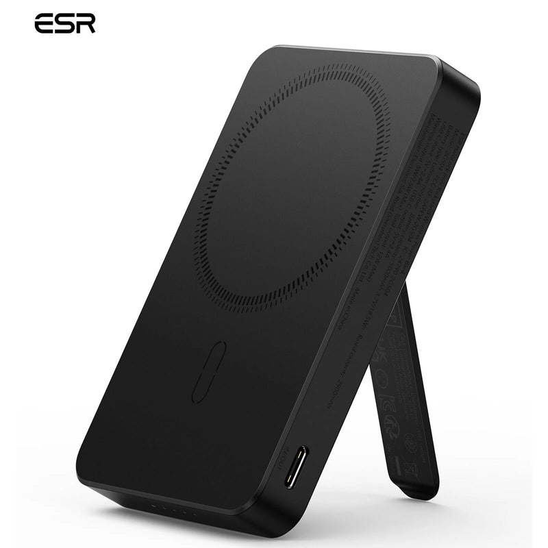 ESR HaloLock Kickstand Wireless Power Bank 10,000mah - Black