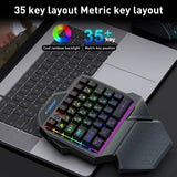 FOREV FV-F6 One Handed Gaming Keypad with Rainbow Light