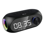 Kisonli LP-2S RGB Speaker Alarm Clock Bluetooth 5.0 TF-Card For Mobile