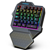 FOREV FV-F6 One Handed Gaming Keypad with Rainbow Light