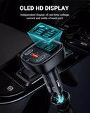 Acefast B5 101W 2C+A Metal Car Charger With OLED Smart Display