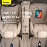 Baseus 120W 2U+2C Expansion Fast Car Charger