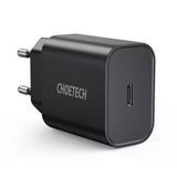 Choetech 20W PD Charger for iPhone 14 / 13 / 12 – Black – EU Plug – Q5004