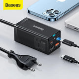 Baseus GaN3 Pro Desktop Fast Charger 2C+2U 65W EU Black(Include：Baseus Xiaobai series fast charging Cable TypeC to Type-C 100W(20V/5A) 1m Black）