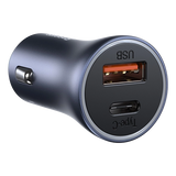 Baseus Metal 40W TypeC+USB Quick Charging Car Charger