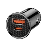 Baseus 30w Car Charger With USB + Type C Port
