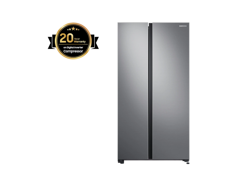 Samsung Refrigerator SBS with All-around Cooling, 680L (RS62R5001M9/LV)