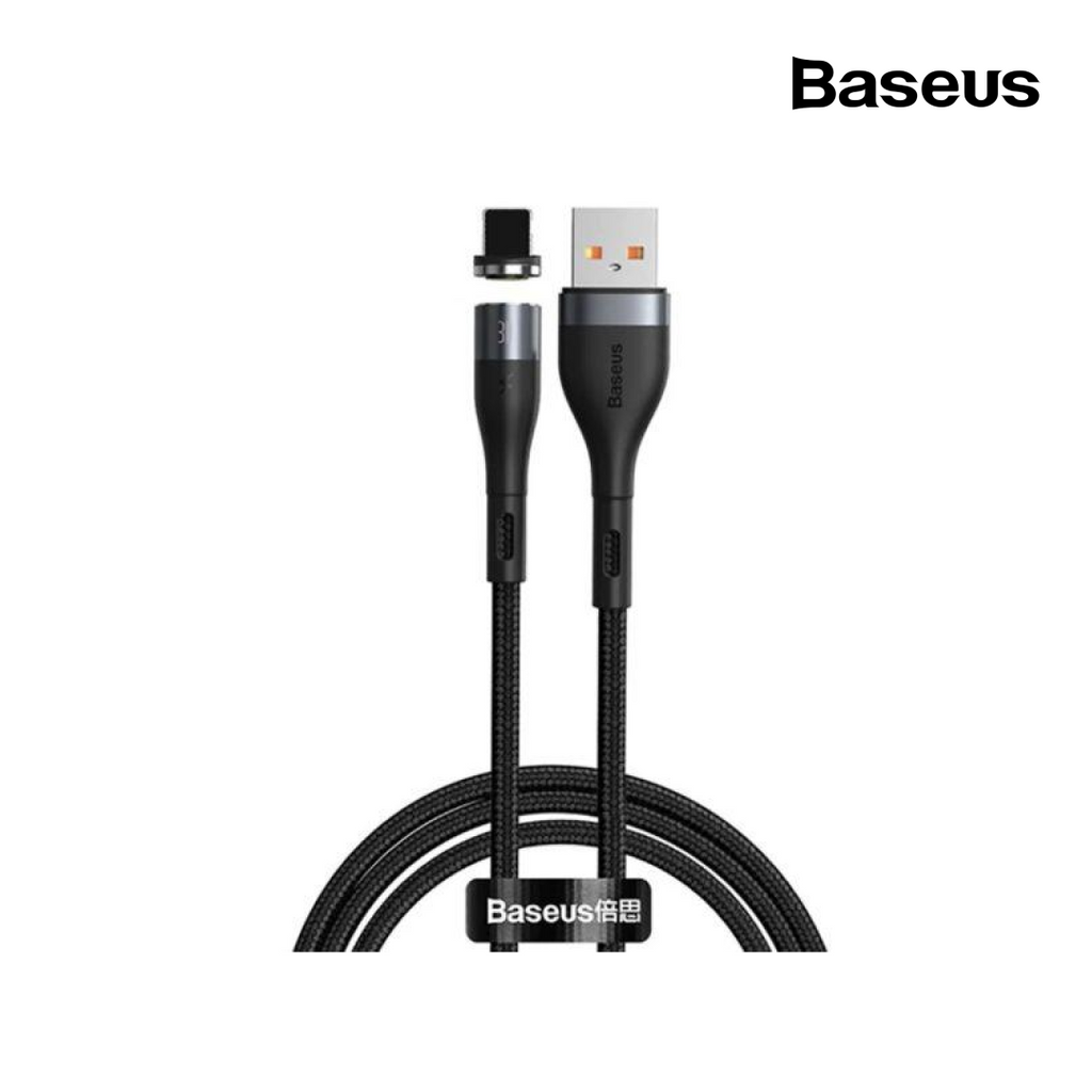 Baseus Zinc Magnetic iPhone Safe Fast Charging Data Cable 2.4A – CUBE