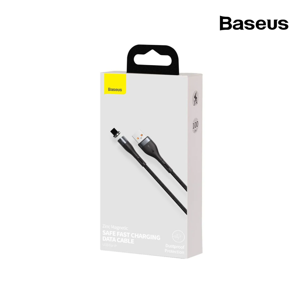 Baseus Zinc Magnetic iPhone Safe Fast Charging Data Cable 2.4A