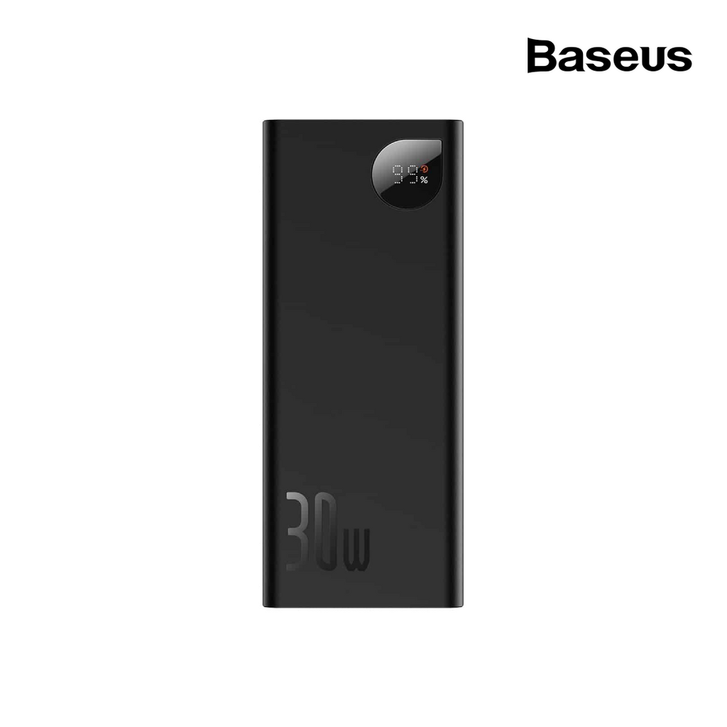 Baseus Adaman Metal Digital Display Fast Charge Power Bank 20000mAh 30W Black